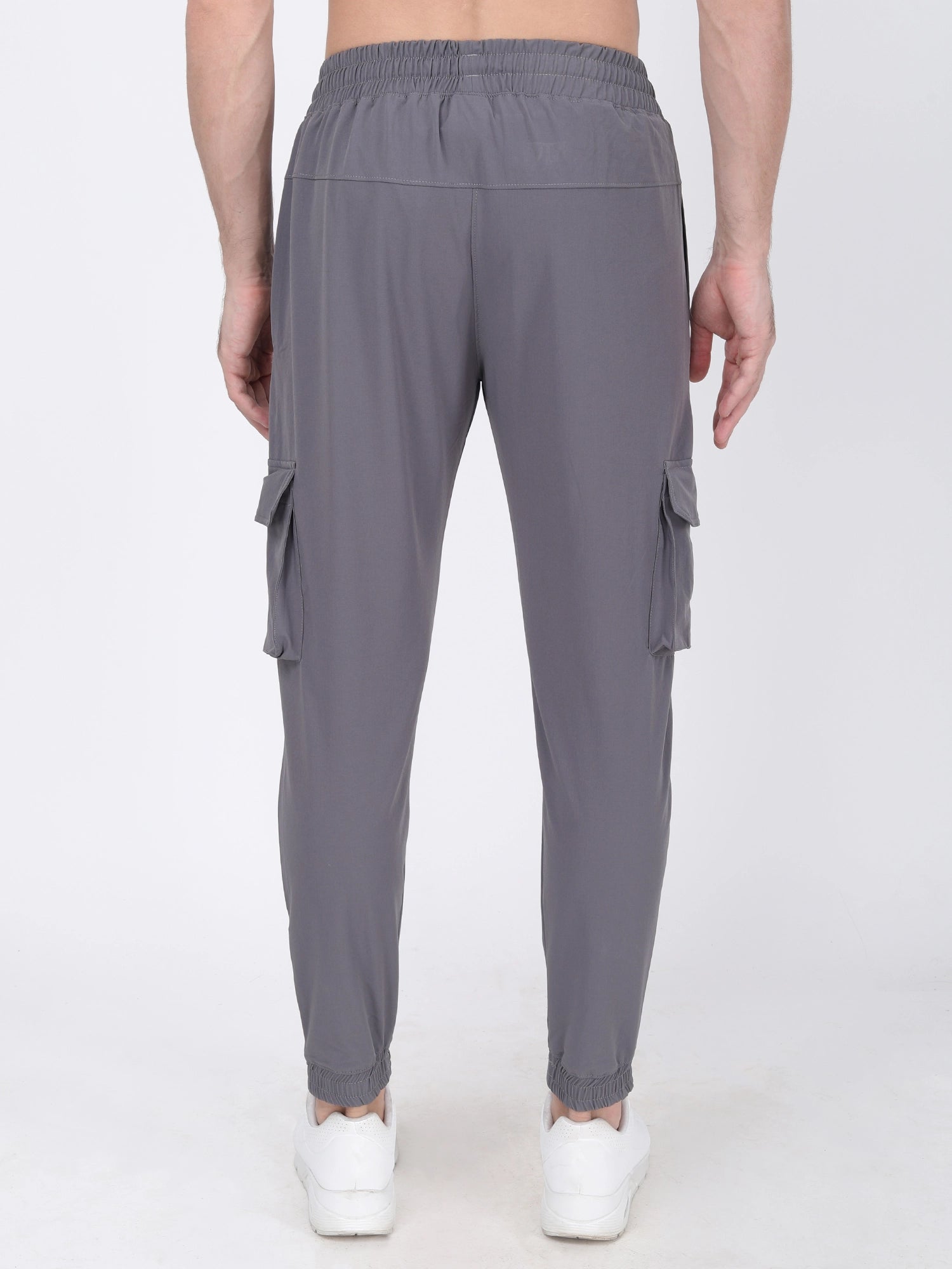 Jeffa Cargo Track Pants in Grey