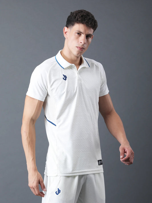 Elite Pro Cricket Whites Tshirt (Half)