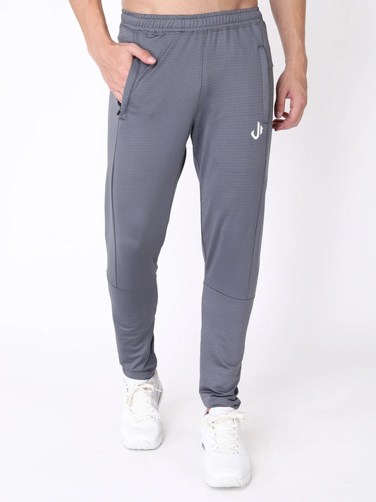 Grey Colour Polyester Track Pants