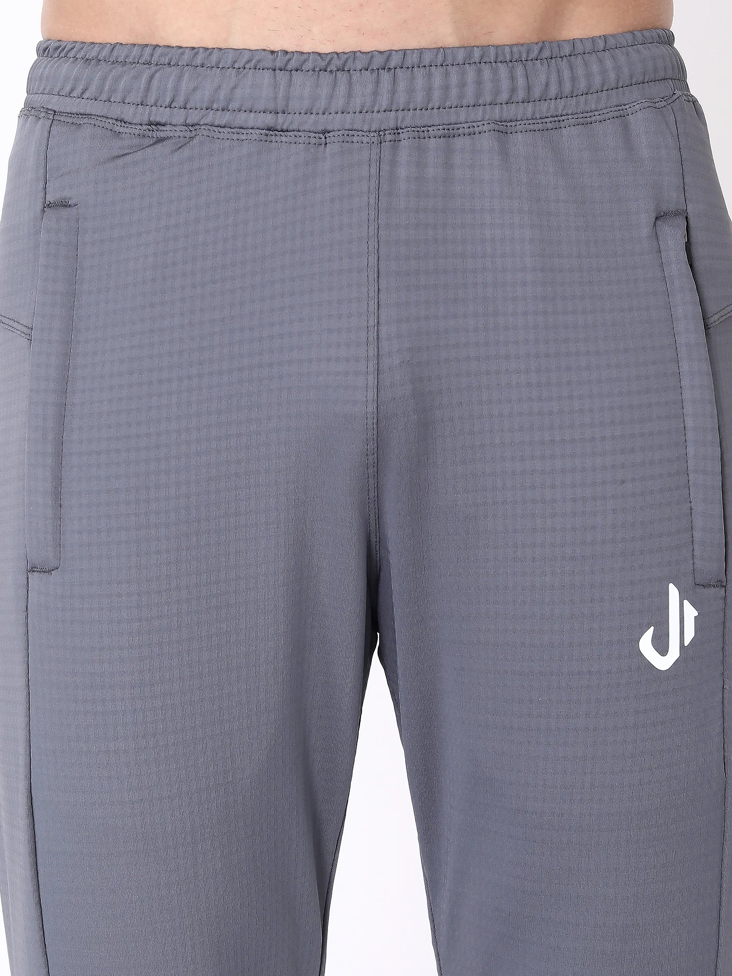 Grey Colour Polyester Track Pants