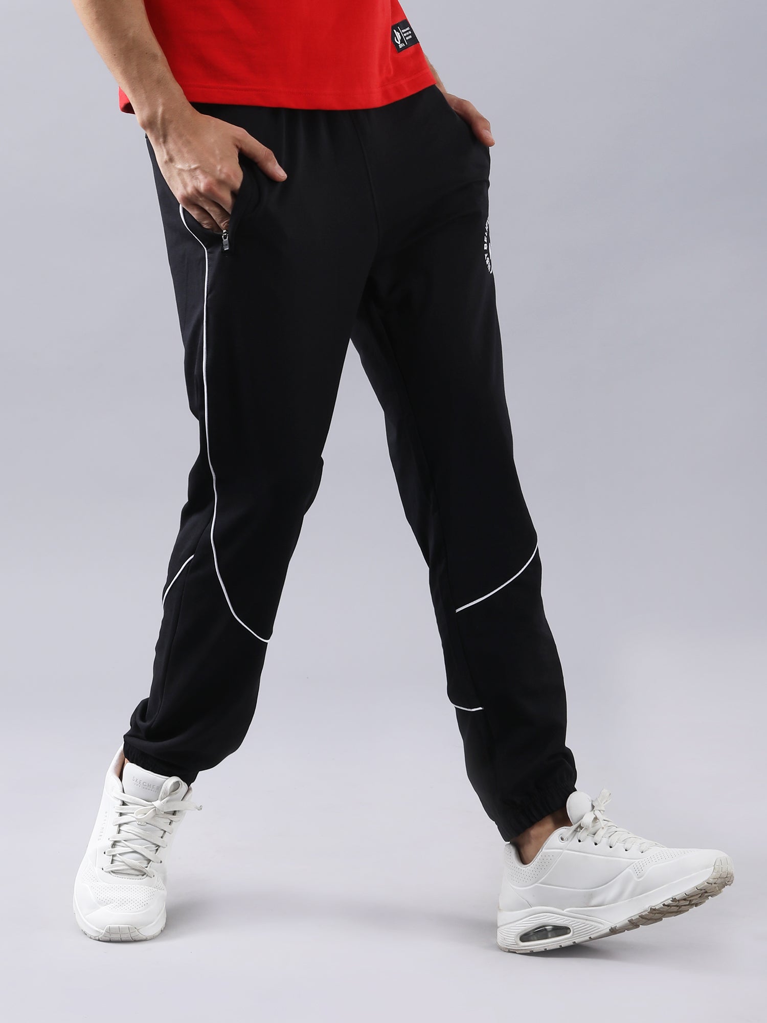 Cotton Track Pants Black