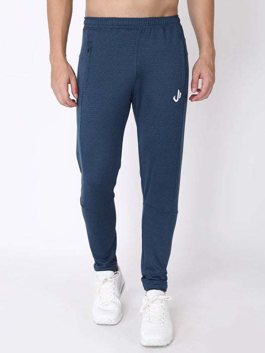 Jeffa Polyester Track Pants in Blue