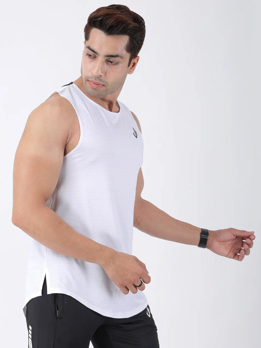 Jeffa Mesh Motion Vest in White