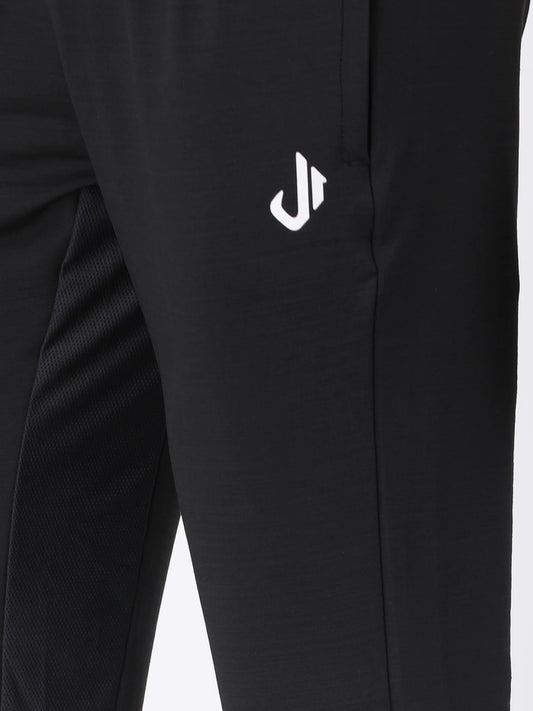 Black Running Track Pants
