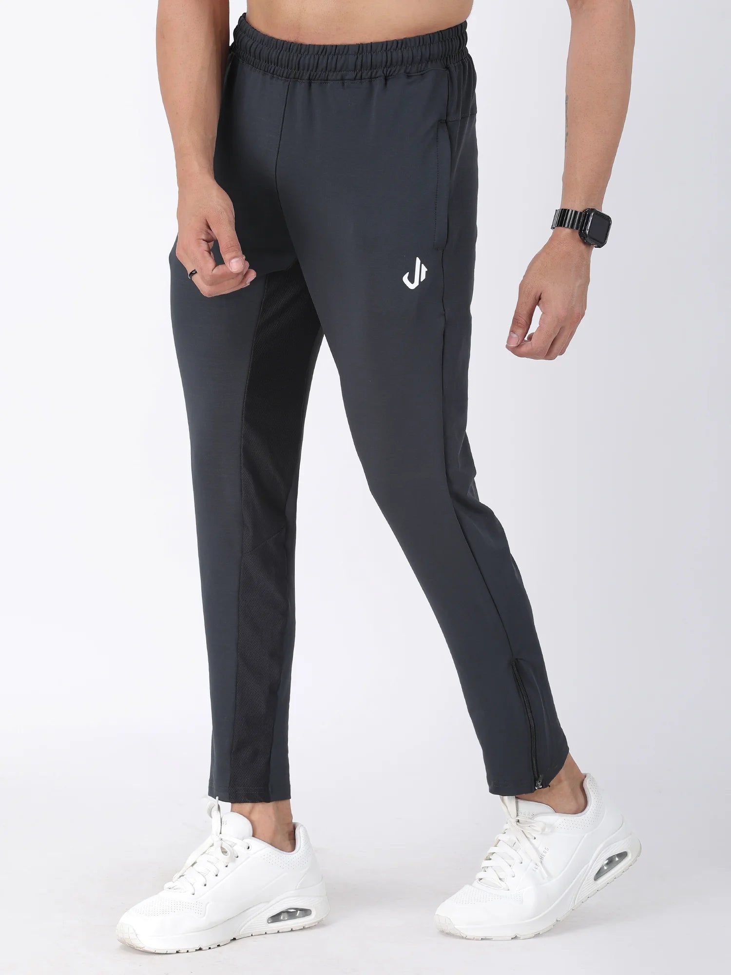 Jeffa Running Track Pants in Slate