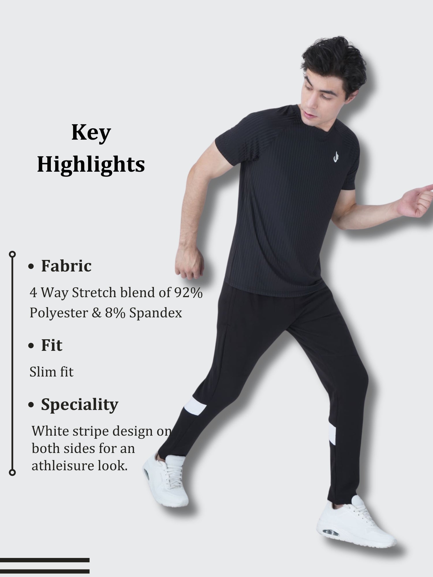 Training Track Pants Black Details