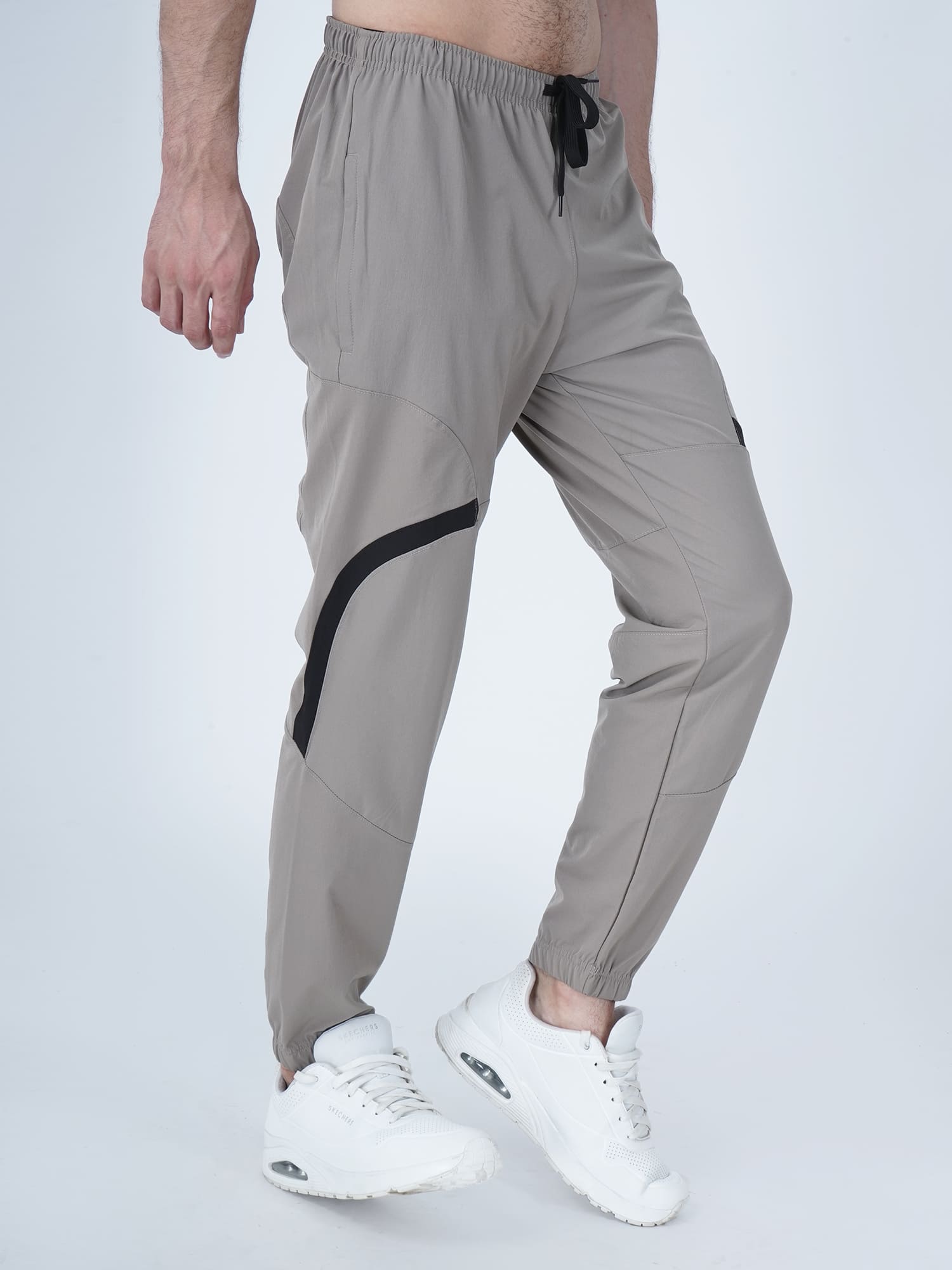 Beige Colour Nylon Jogger