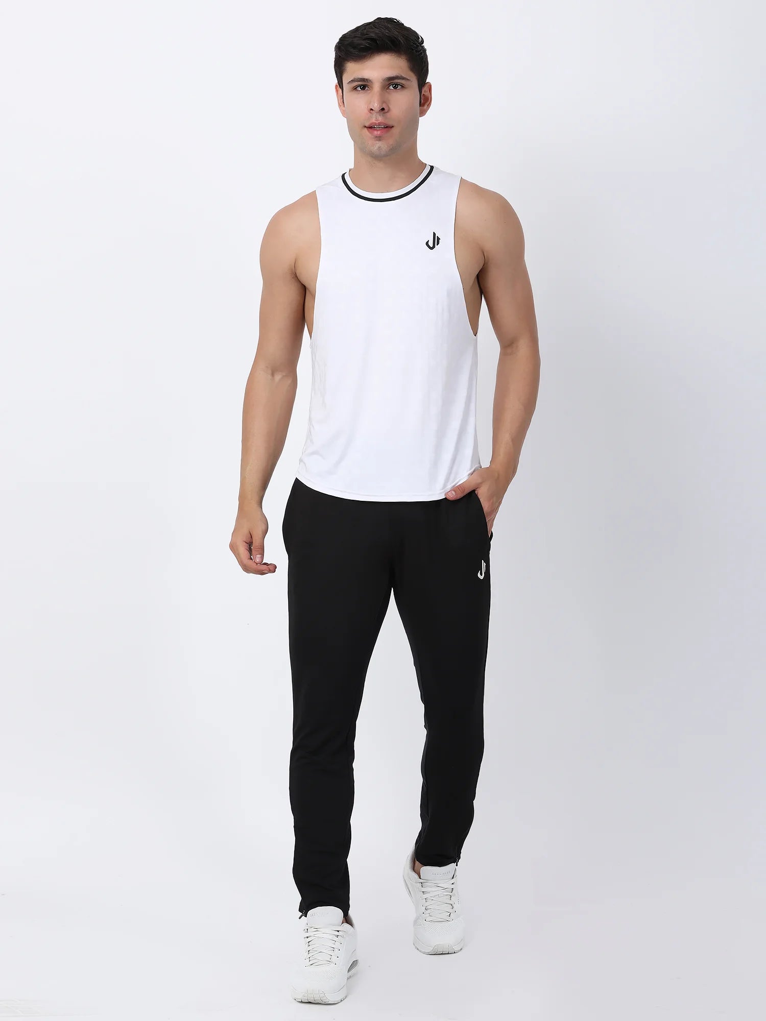 Jeffa PowerCore Deep Cut Vest White