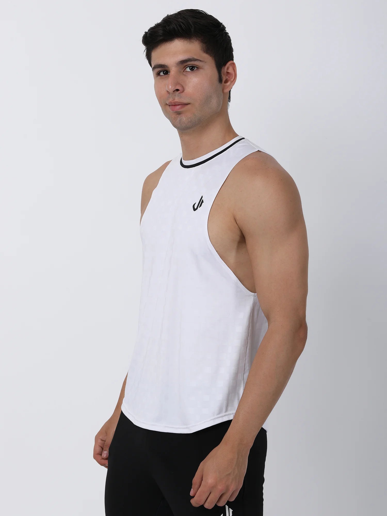 Jeffa PowerCore Deep Cut Vest White