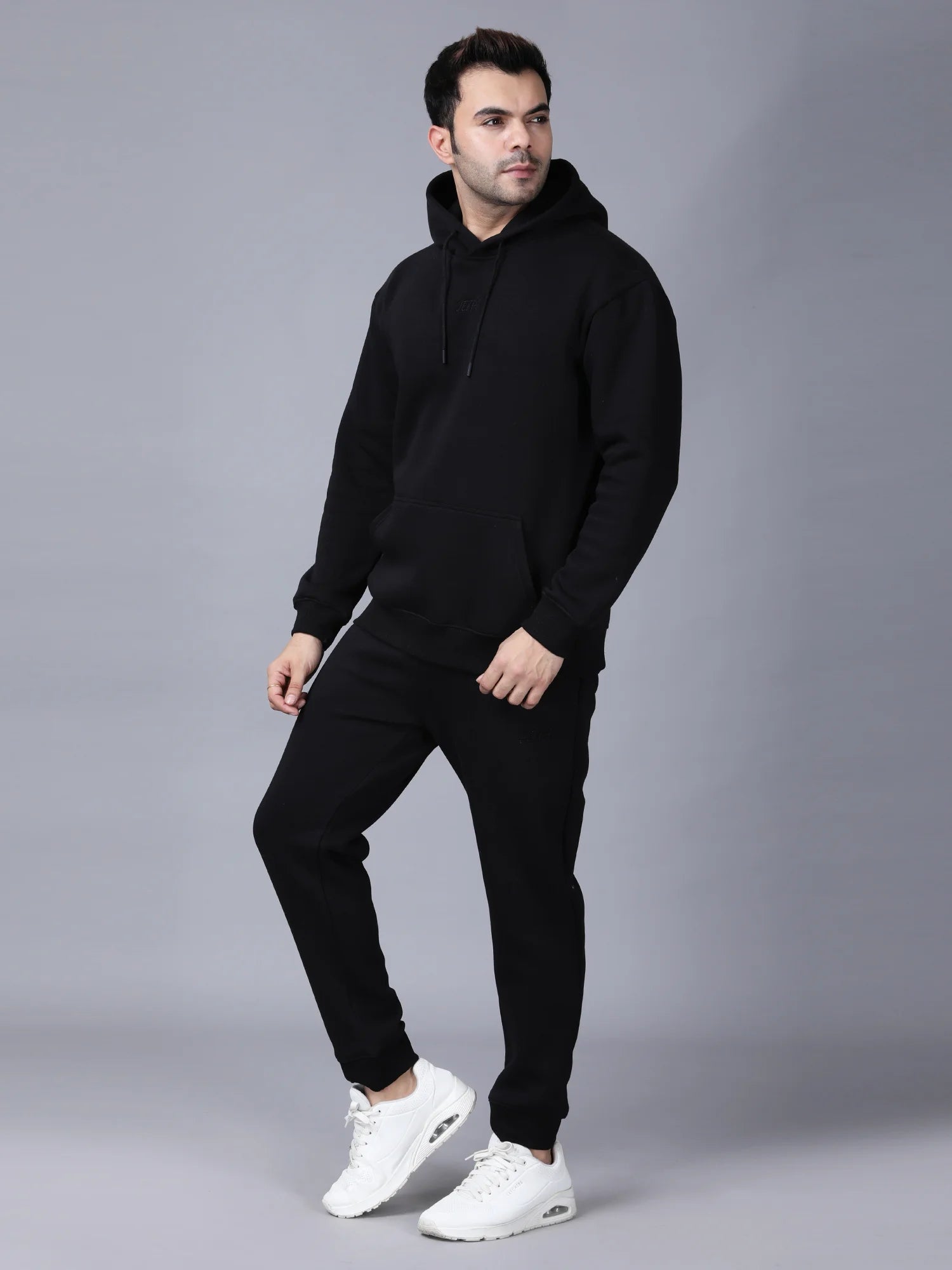 Black Signature Oversized Hoodie