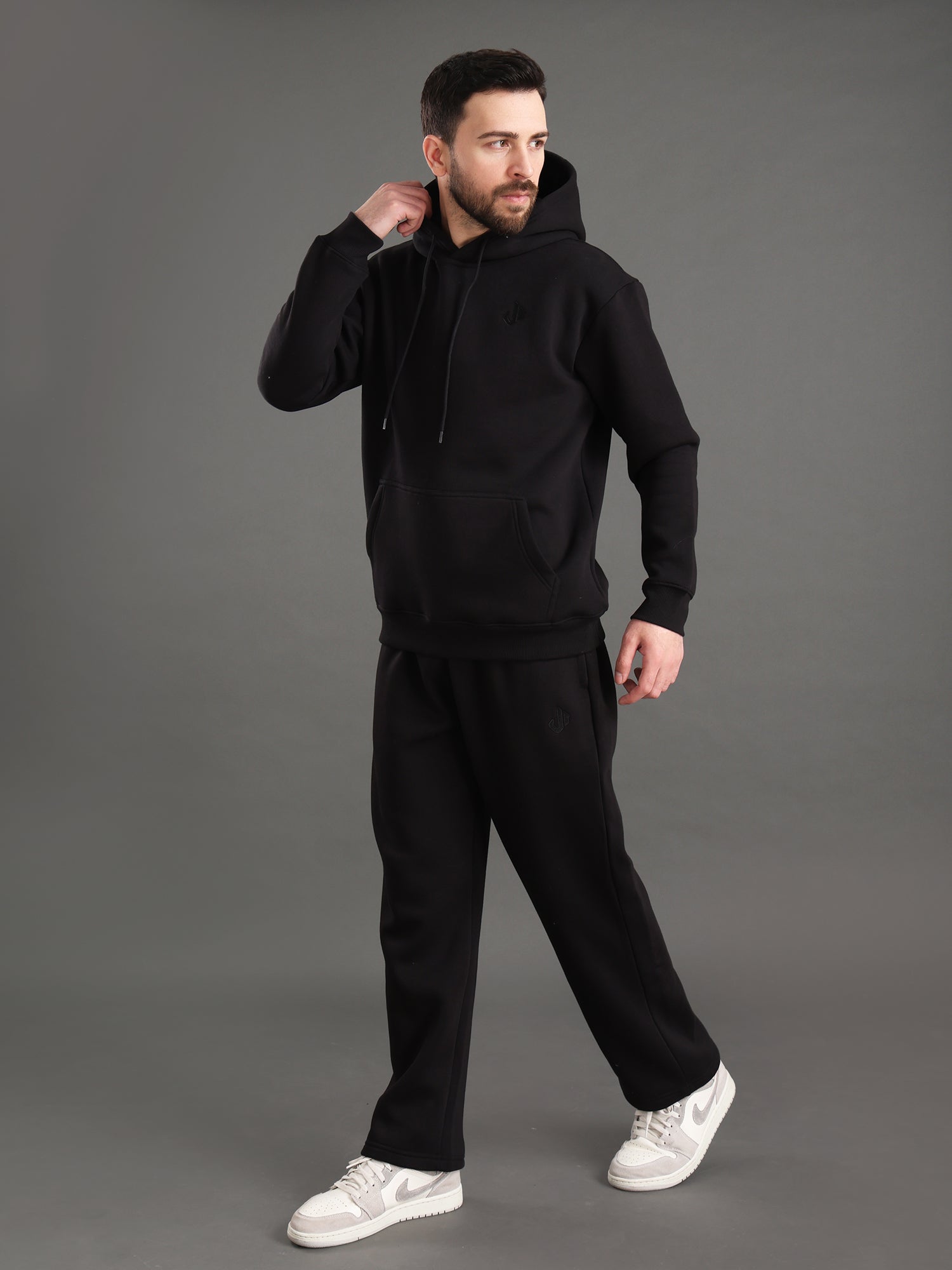 Core Essential Oversized Hoodie ( Black) – JEFFA