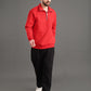 Core Essential Zip-Up Sweatshirt (Red)