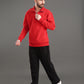 Core Essential Zip-Up Sweatshirt (Red)