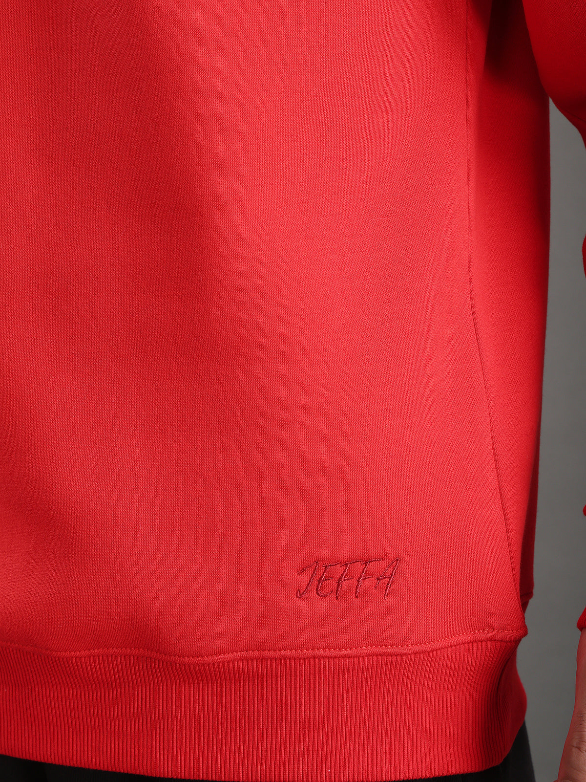 Core Essential Zip-Up Sweatshirt (Red)