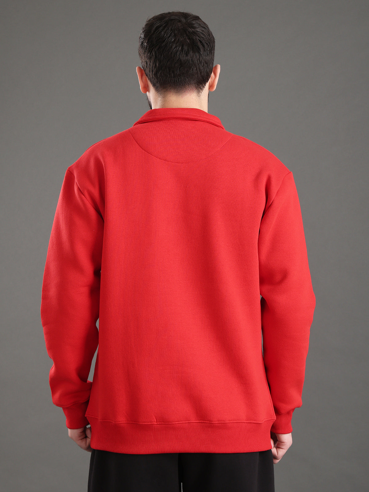 Core Essential Zip-Up Sweatshirt (Red)