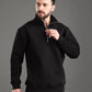 Core Essential Zip-Up Sweatshirt (Black)
