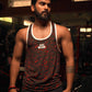 Jeffa Printed Training Vest in Red