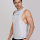 White Deep Cut Training Vest