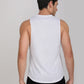 White Deep Cut Training Vest