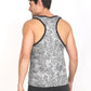Jeffa Printed Training Vest in Grey