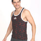 Jeffa Printed Training Vest in Red