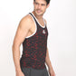 Jeffa Printed Training Vest in Red