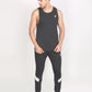 Jeffa Printed Running Vest in Black