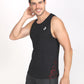 Jeffa Printed Running Vest in Black