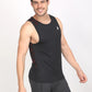 Jeffa Printed Running Vest in Black