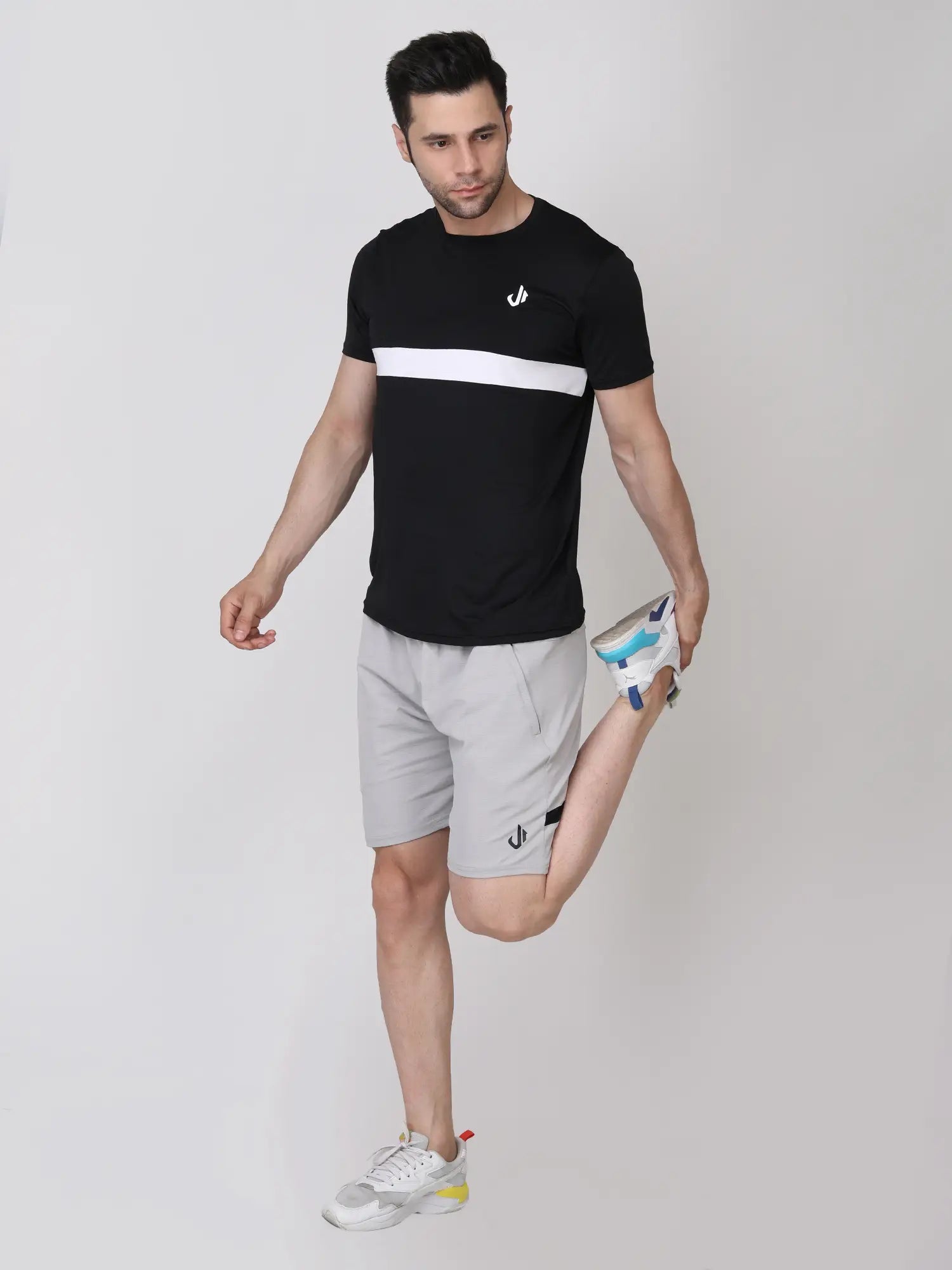 Jeffa Mesh Motion Shorts in Grey