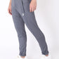 Grey Colour Polyester Track Pants
