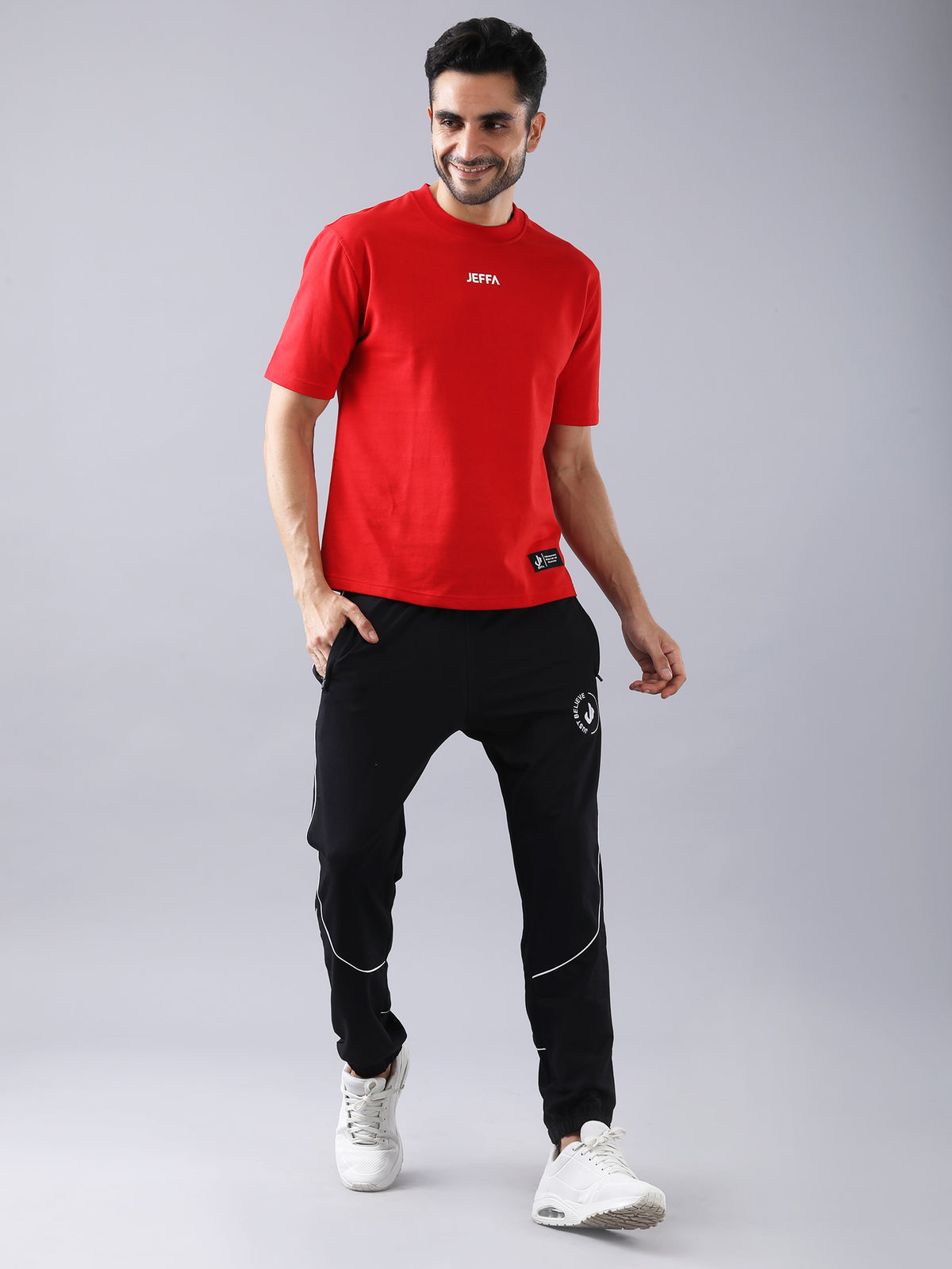 Cotton Track Pants Black