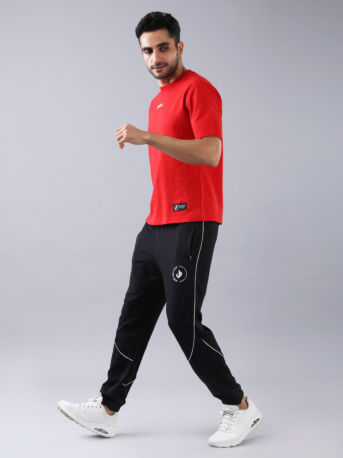 Cotton Track Pants Black