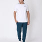 Jeffa Blue Cotton Track Pants
