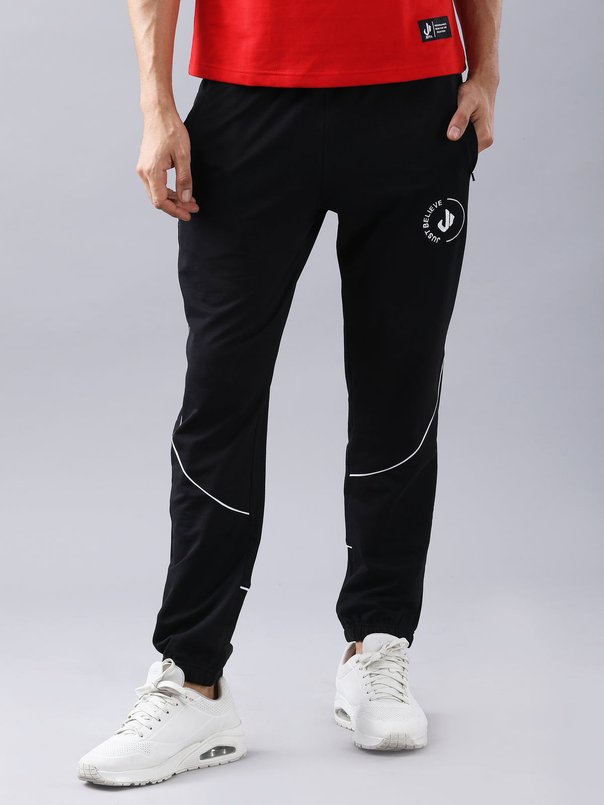 Cotton Track Pants Black