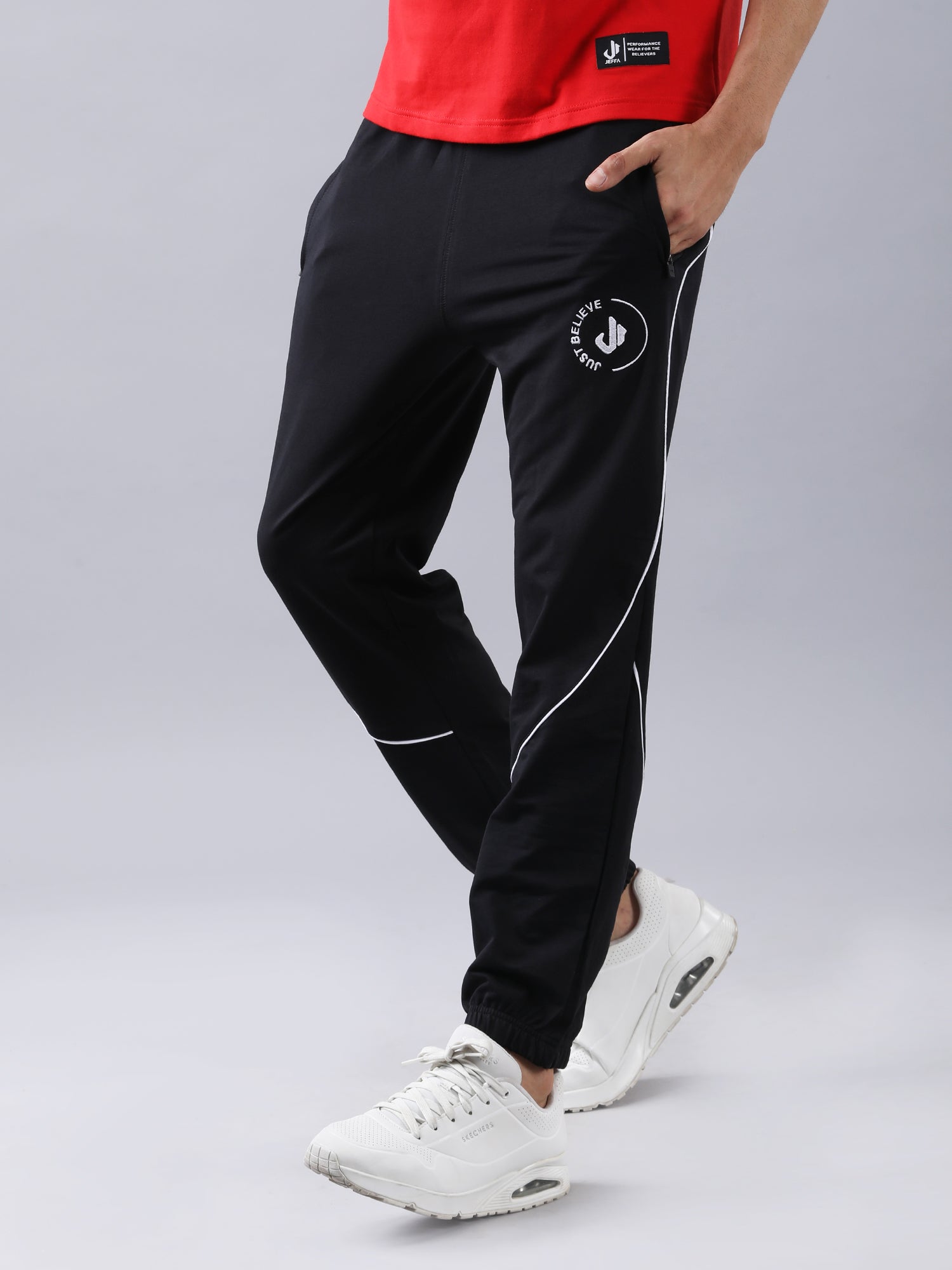 Cotton Track Pants Black