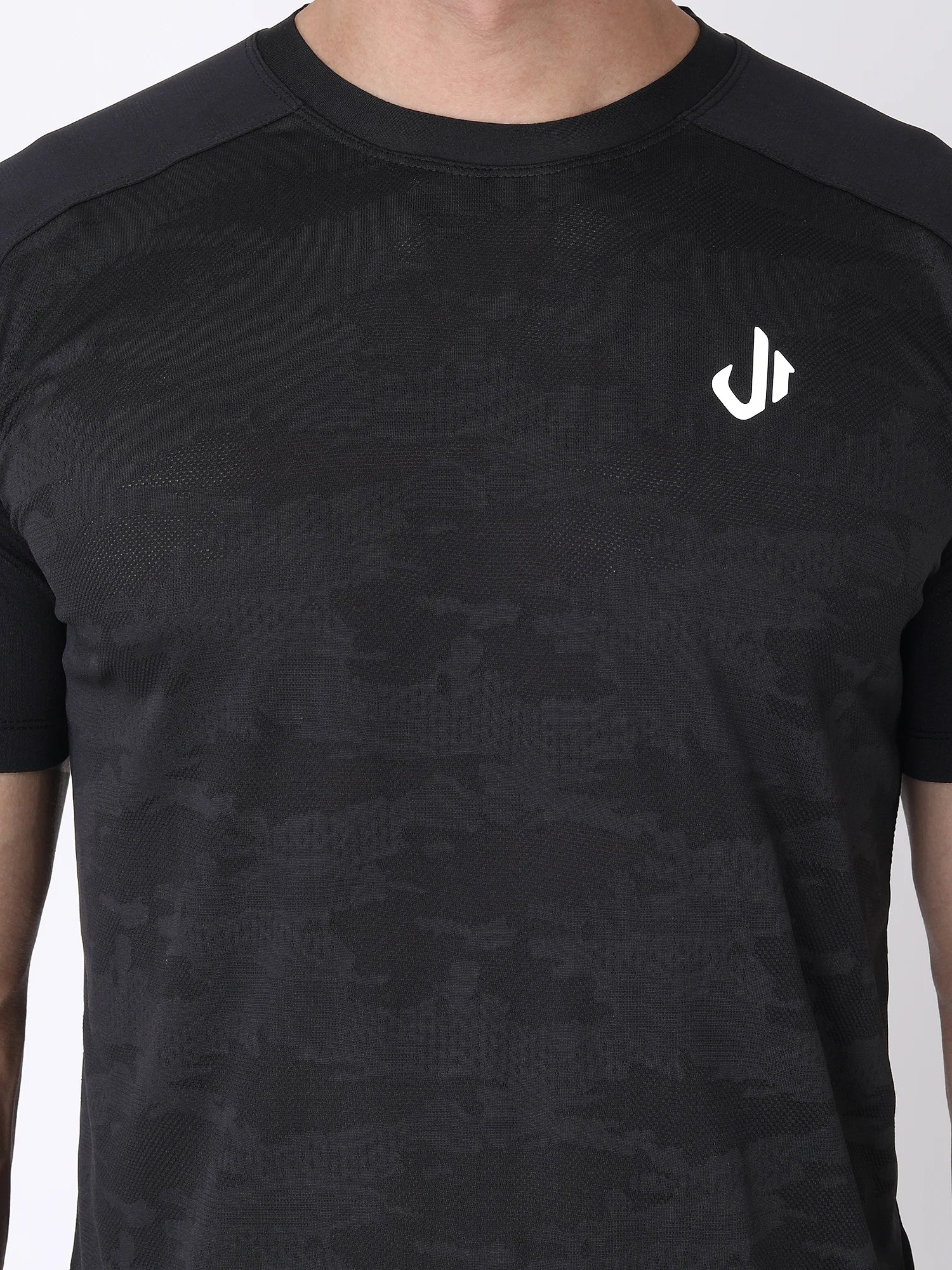 Camouflage Printed T-shirts (Black)