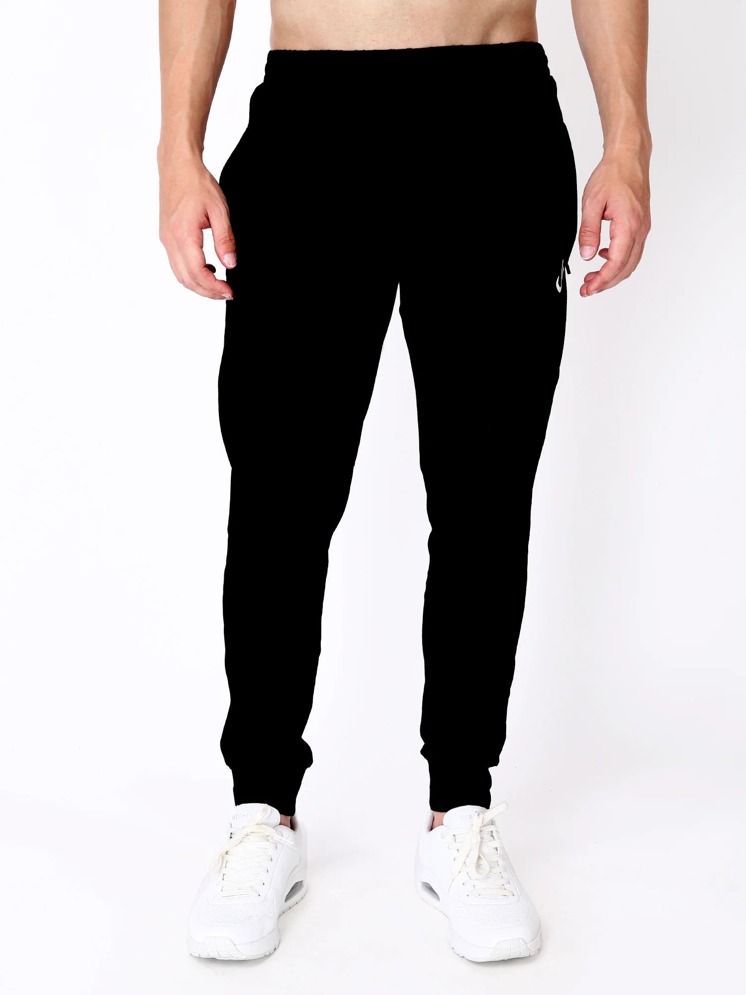 Cotton Track Pants (Black)