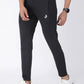 Black Polyester Track Pants