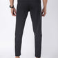 Black Polyester Track Pants