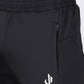 Black Polyester Track Pants
