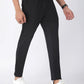 Black Running Track Pants
