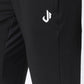 Black Running Track Pants