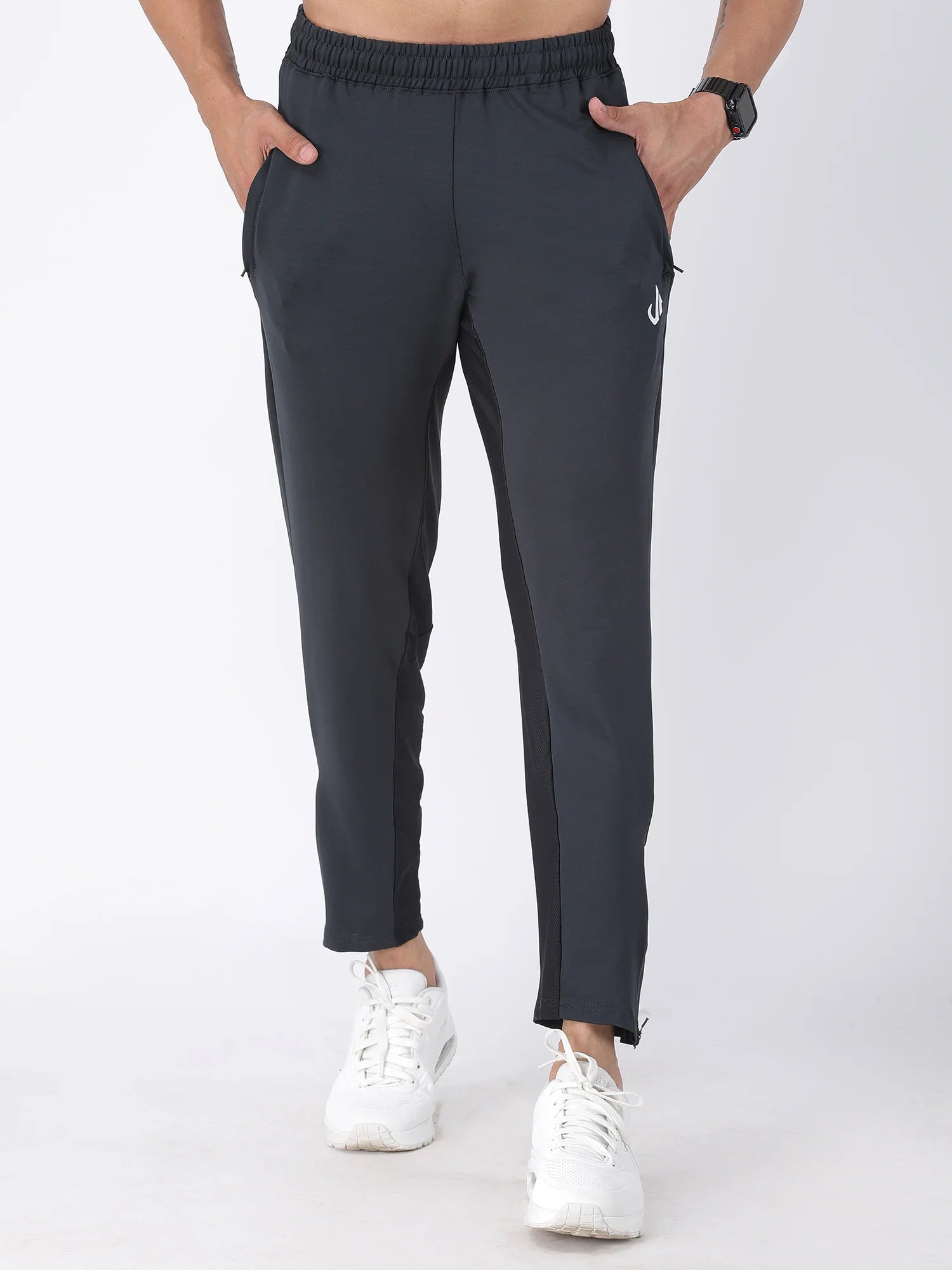 Jeffa Running Track Pants in Slate