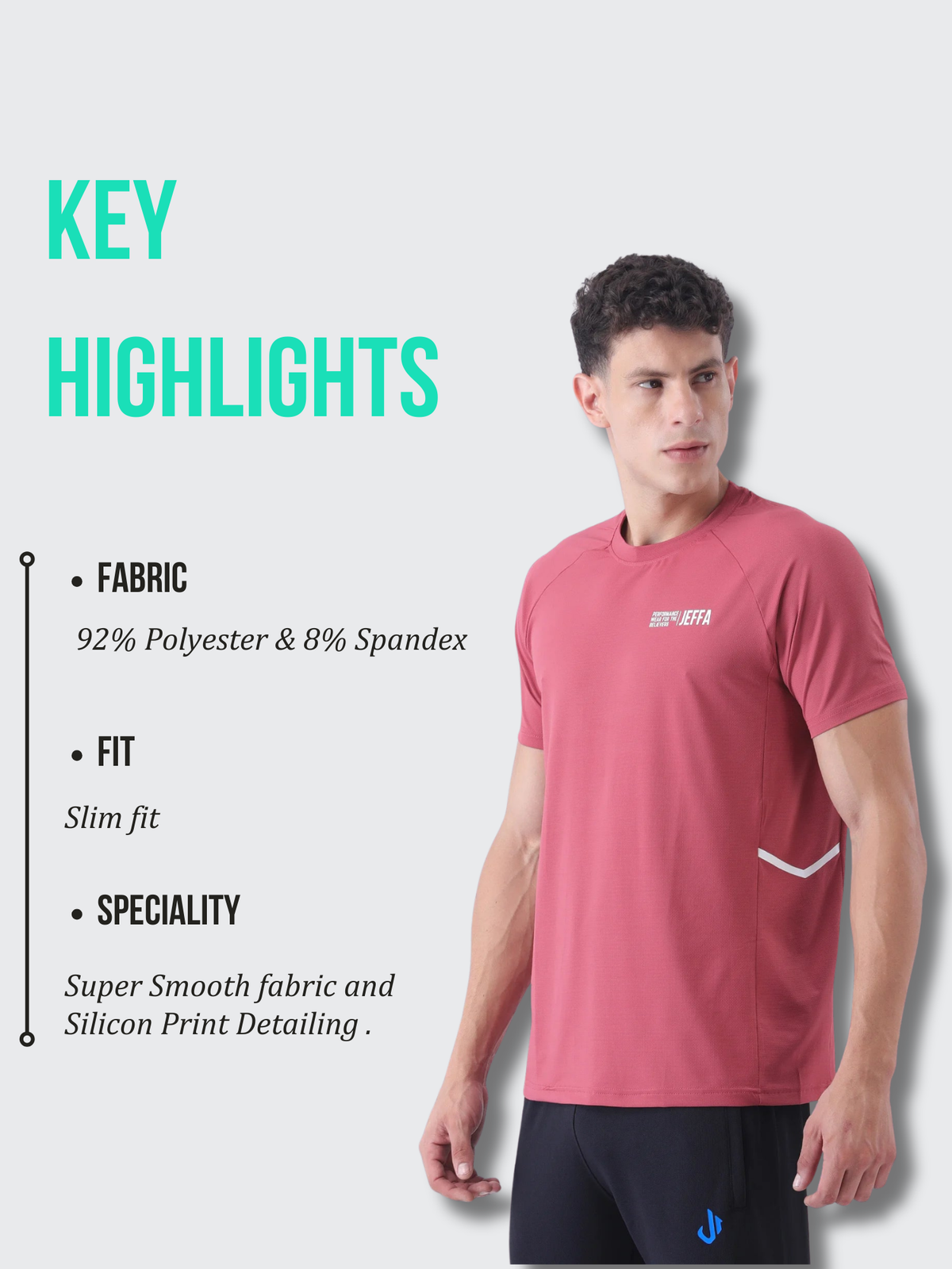 Active Flow T-shirt (Cranberry)