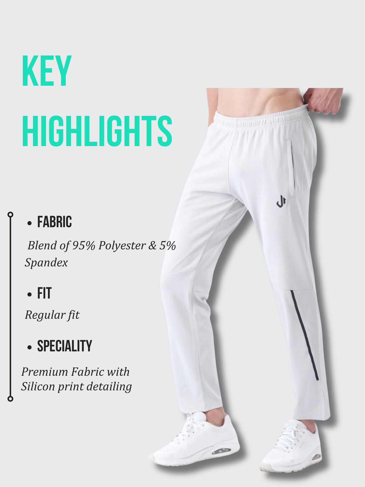 Power Flow Trackpants (Light grey)