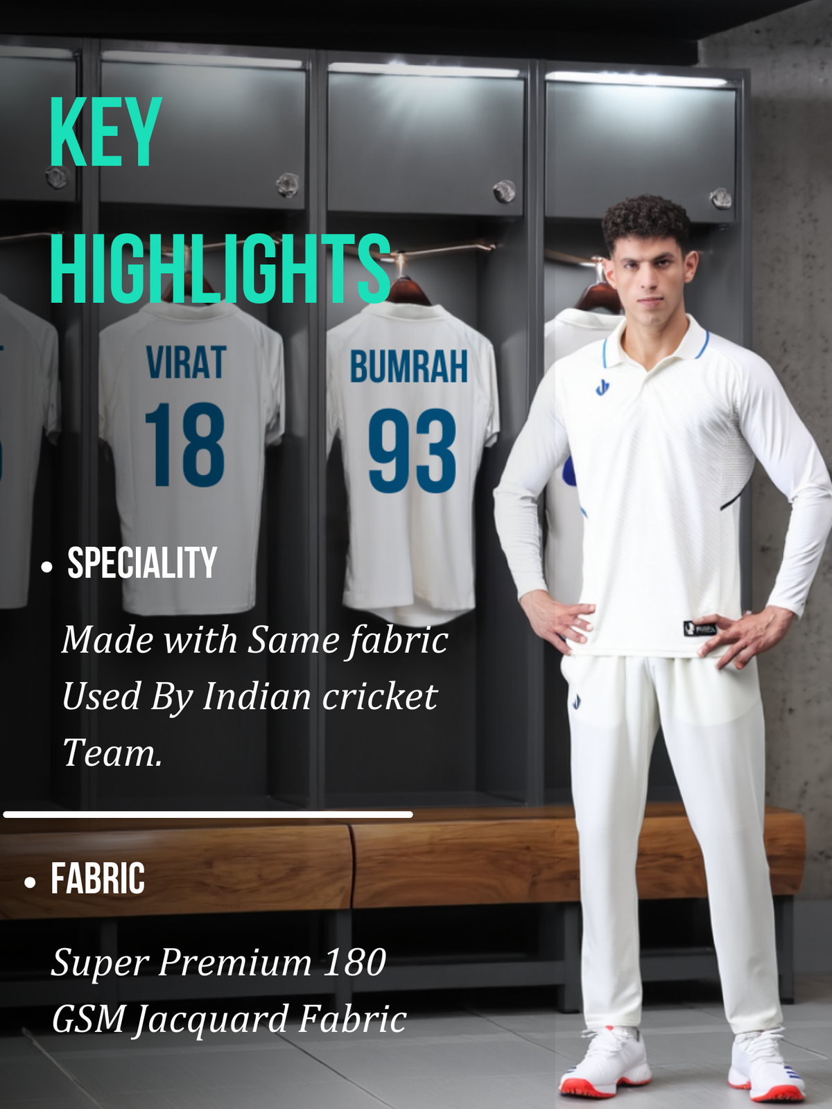 Custom Cricket Whites Set (Pair)