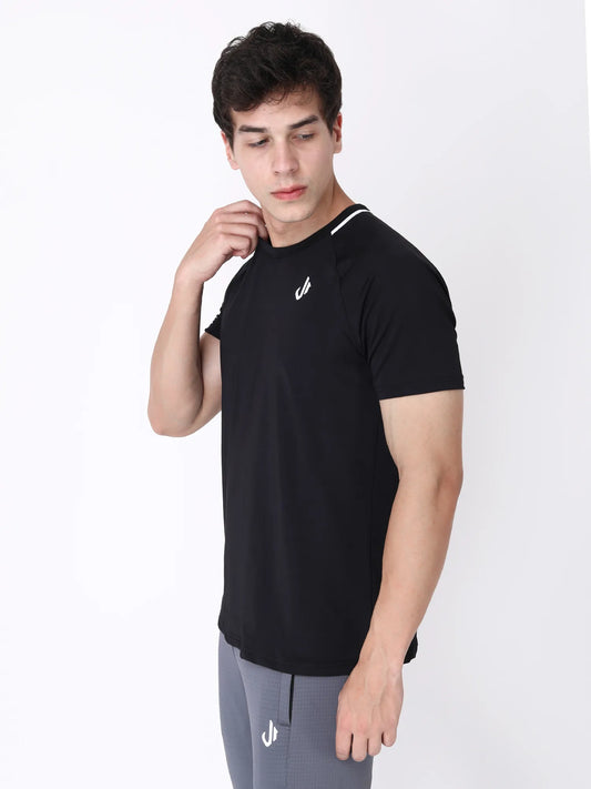 Buy Running T shirts for Men in Black Colour Online at Jeffa JEFFA