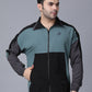 Olive Colour Blocked Nylon Jacket