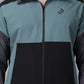 Olive Colour Blocked Nylon Jacket